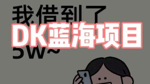 DK蓝海项目？痛点人群进行变现，就这个外面收费1980？-涛哥