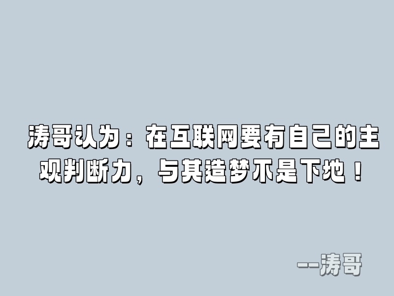 图片[8]-如何正确看待 “超级个体 / 一人公司”：这 4 类人，真的不适合单干！-涛哥