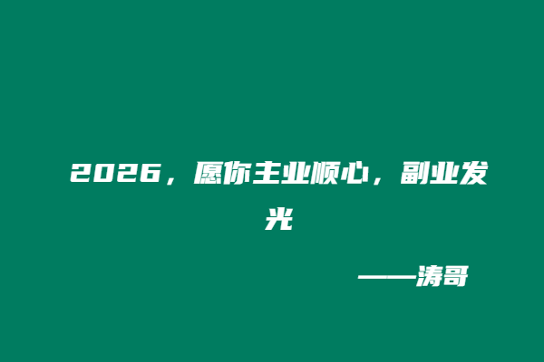 图片[7]-2026，告别内耗，靠互联网副业稳稳赚出第二份底气✨-涛哥