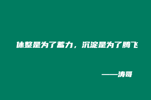 图片[8]-短暂的休整不是逃避，是为了让创业者看清前路!-涛哥